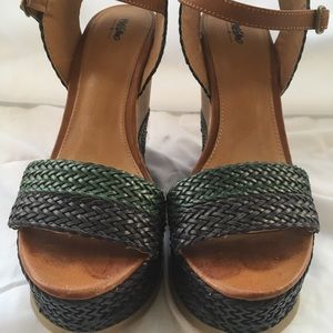 Blue and Green Wedges